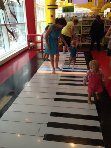 Played on the Big piano at FAO. I realized that most kids today probably think it's called the Big piano because of it's size...